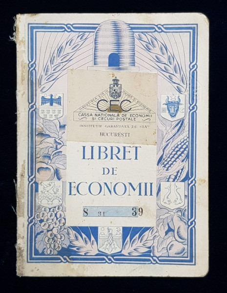 LIBRET DE ECONOMII , ELIBERAT DE CASA NATIONALA DE ECONOMIII SI CECURI POSTALE , APARTINAND ARHITECTULUI ARISTIDE SFETCULESCU DIN BUCURESTI , EMIS LA 28 MARTIE 1938