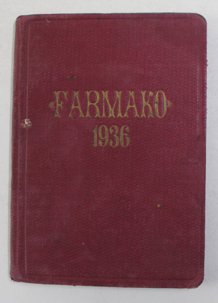 LISTA SPECIALITATILOR LABORATORULUI ' FARMAKO ' , EDITIE INTERBELICA