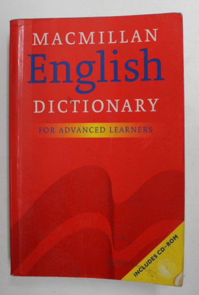MACMILLAN ENGLISH DICTIONARY FOR ADVANCED LEARNERS , PREZINTA HALOURI DE APA