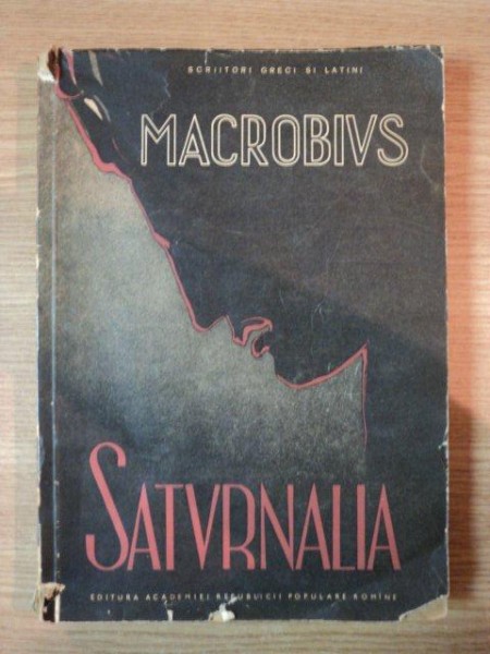MACROBIuS SATuRNALIA ,AMBROSIUS MACROBIUS THEODOSIUS 1960