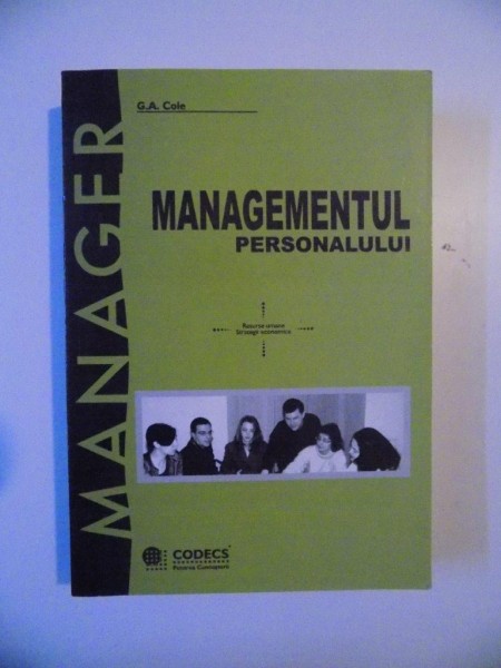 MANAGEMENTUL PERSONALULUI de G. A. COLE , 2000