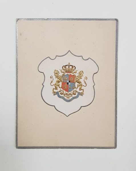 Meniu cu stema regala 18/30 OCTOBRE 1896