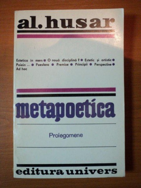 METAPOETICA- AL. HUSAR