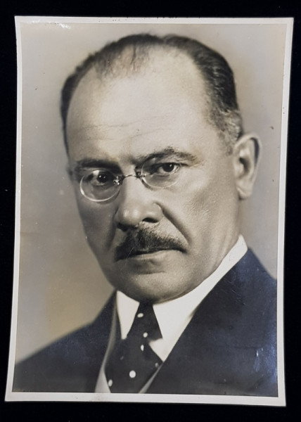 MILAN HODZA , PRIM MINISTRUL  CEHOSLOVACIEI , 1935 - 1938 , PRESEDINTELE CONSILIULUI STATELOR MICII ANTANTE , MONOCROMA, PE HARTIE LUCIOASA , DATATA 1937