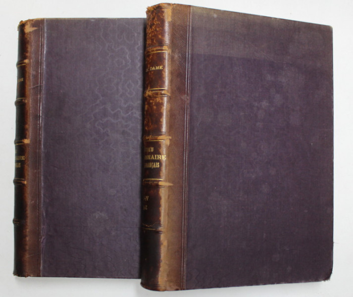 NOUVEAU DICTIONNAIRE ROUMAIN  - FRANCAIS par FREDERIC DAME , TOME I - II , 1893 - 1894