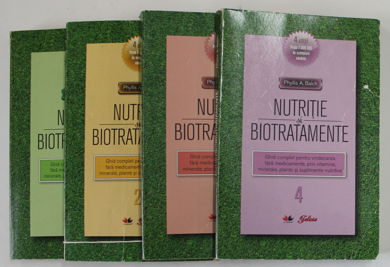 NUTRITIE SI BIOTRATAMENTE 4 VOLUME de PHYLLIS A. BALCH, 2006 * DEFECT COPERTA