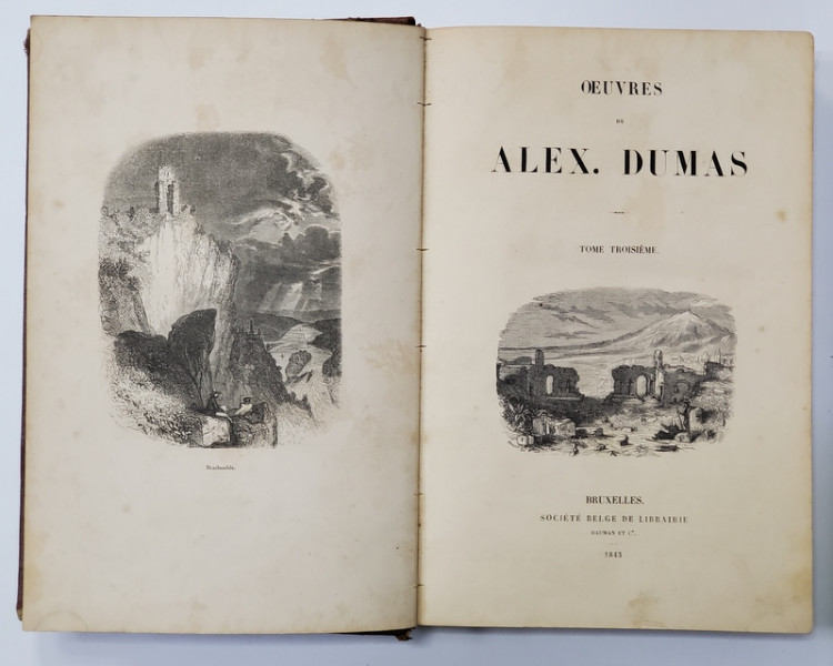 OEUVRES DE ALEX. DUMAS, TOME III - BRUXELLES, 1843