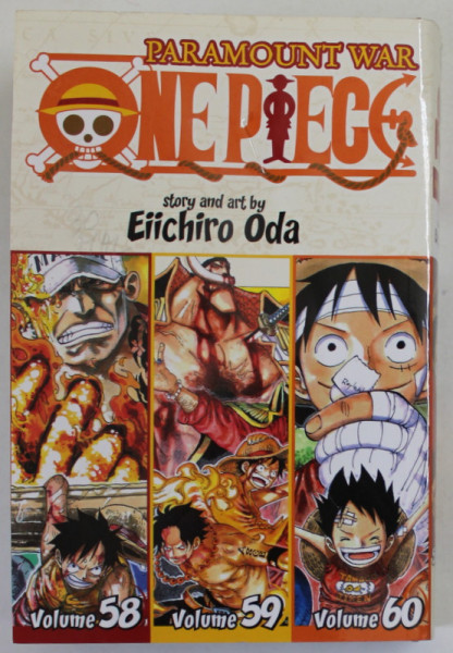 ONE PIECE , BARAMOUNT WAR , story and art by EIICHIRO ODA , VOLUME 58 ,59 , 60 , APARUTA 2022, BENZI DESENATE *