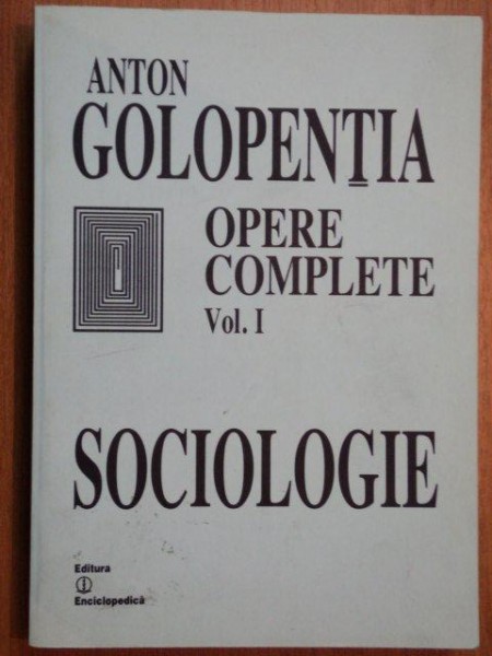 OPERE COMPLETE-ANTON GOLOPENTIA  VOL 1  2002