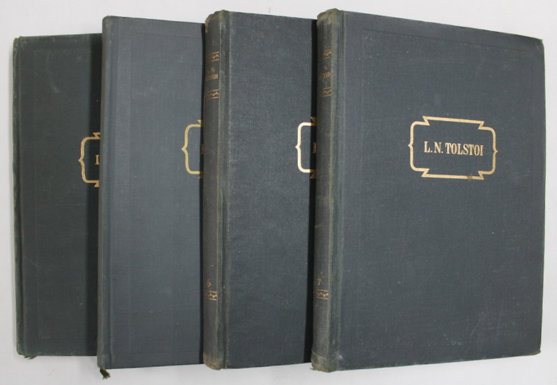 OPERE IN PAISPREZECE VOLUME , RAZBOI SI PACE , TOMURILE IV , V , VI , VII de L. N. TOLSTOI , 1955