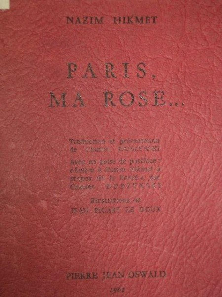 PARIS MA ROSE  NAZIM HIKMET
