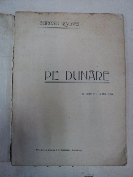 PE DUNARE/ IN LUNCA  - CARMEN SYLVA   1904/1905