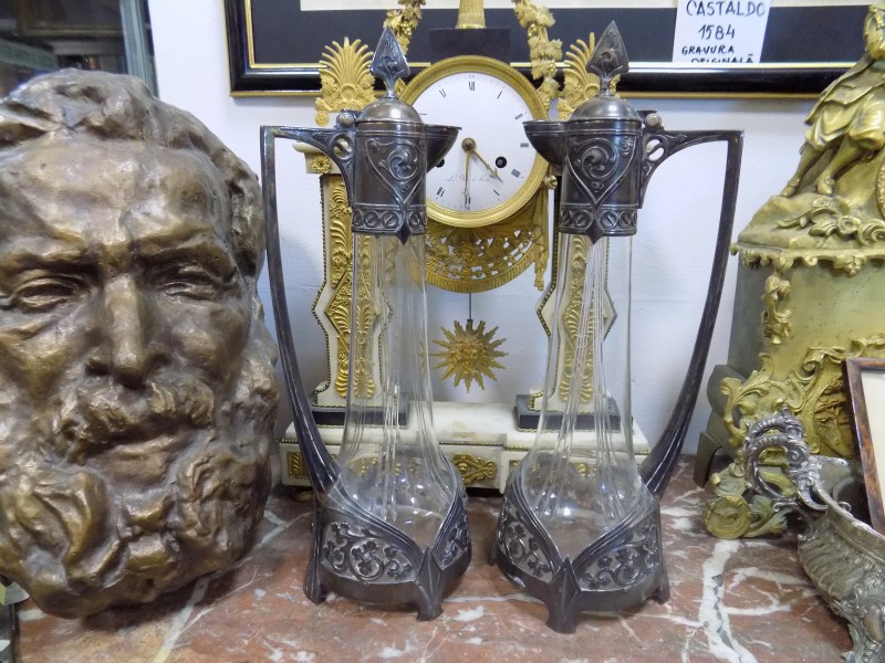 PERECHE DE CARAFE JUGENDSTIL