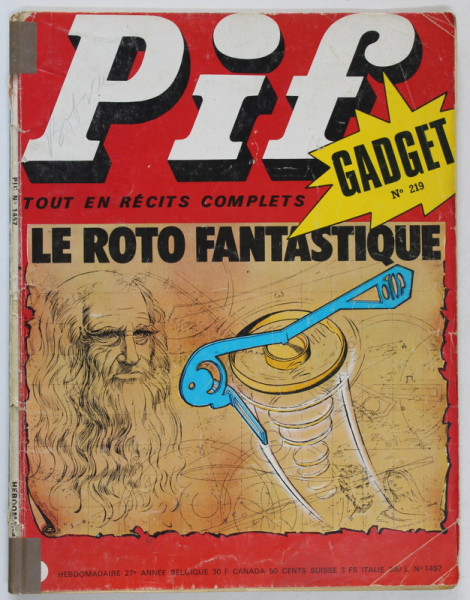 PIF , GADGET , No. 219 , MAI , 1973 , LIPSA GADGET * COTOR LIPIT CU SCOTCH
