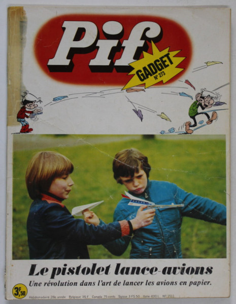 PIF , GADGET , No. 273 , MAI  , 1974 , LIPSA GADGET * COTOR LIPIT CU SCOTCH