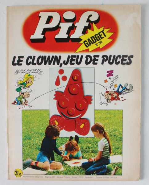 PIF , GADGET , No. 290 , SEPTEMBRE   , 1974 , LIPSA GADGET * DEFECT COTOR