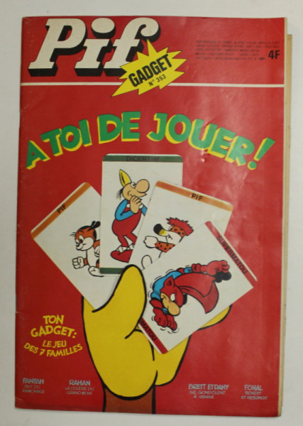 PIF GADGET , NR. 353  , 30e  ANEE , NOVEMBRE ,  1975 , LIPSA GADGET *