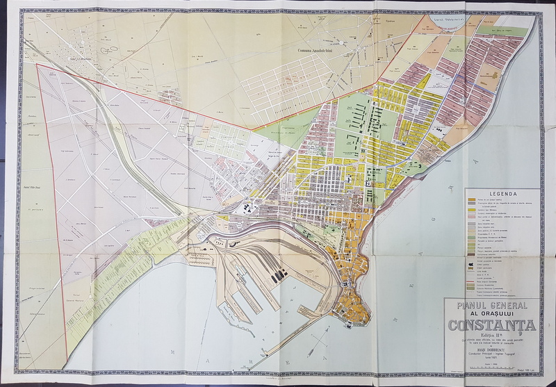 PLANUL GENERAL  AL MUNICIPIULUI CONSTANTA de IOAN DOBRESCU , IUNIE , 1921