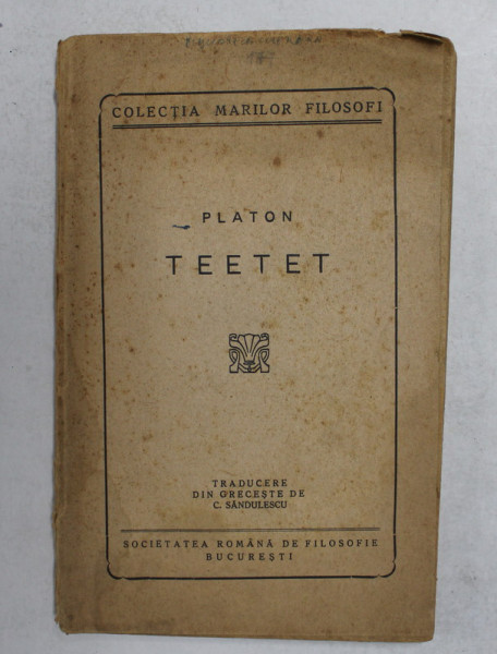 PLATON, TEETET ,