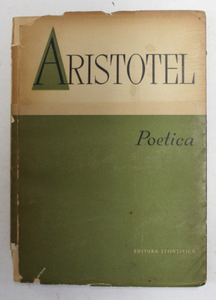 POETICA de ARISTOTEL , 1957 *MICI DEFECTE