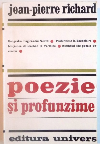 POEZIE SI PROFUNZIME de JEAN- PIERRE RICHARD , 1974