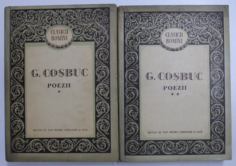 POEZII de G. COSBUC, VOL I-II  1958