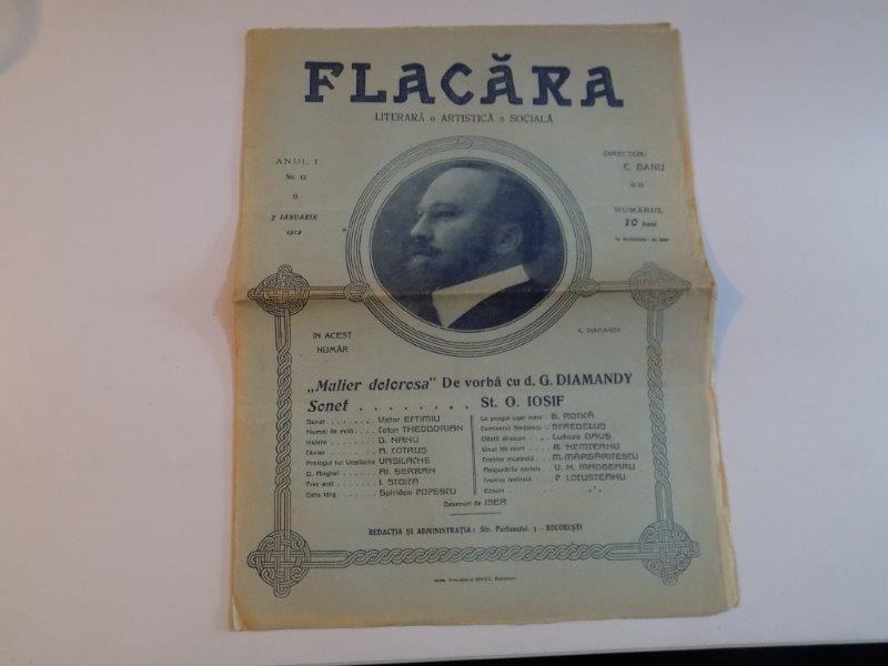 REVISTA FLACARA, ANUL I, NR. 12, 7 IANUARIE 1912