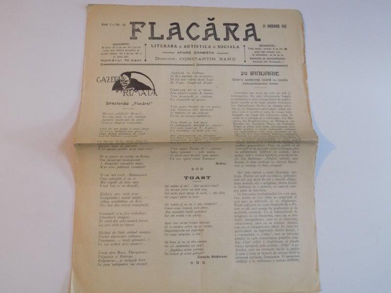 REVISTA FLACARA, ANUL I, NR.14, 251 IANUARIE 1912