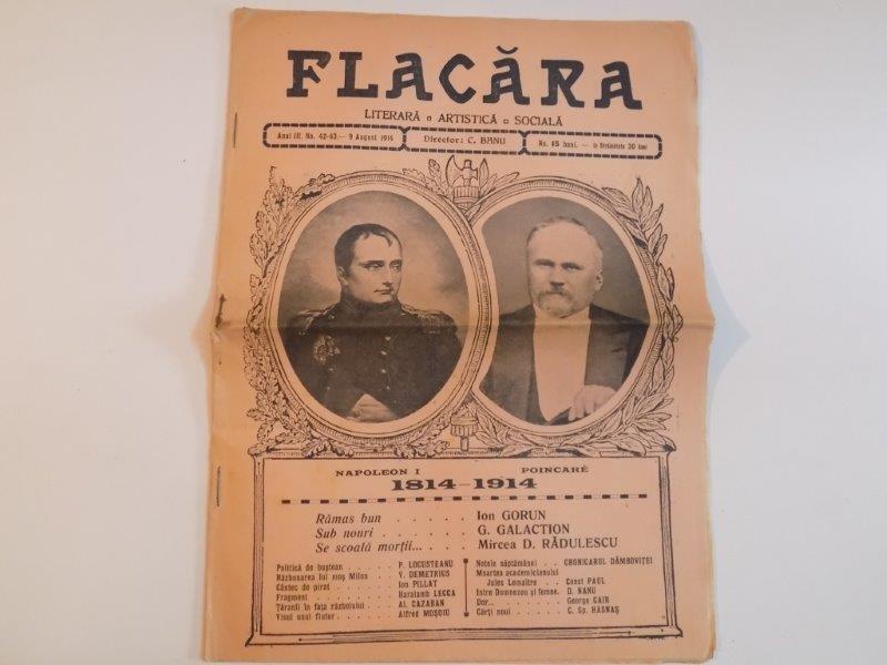 REVISTA FLACARA, ANUL III, NR.42-43, 9 AUGUST 1914
