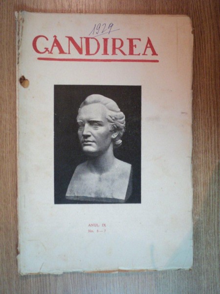 REVISTA GANDIREA ANUL IX , NR 6-7 , 1929