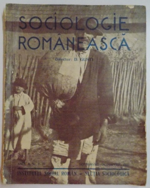 REVISTA ''SOCIOLOGIE ROMANEASCA'', ANUL II, NR. 9-10, SEPTEMBRIE-OCTOMBRIE 1937