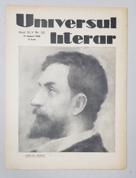 REVISTA 'UNIVERSUL LITERAR', ANUL XLV, NR. 33, 11 AUGUST 1929