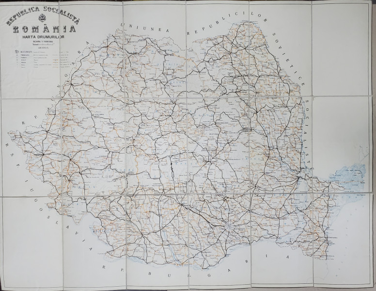 ROMANIA - HARTA DRUMURILOR
