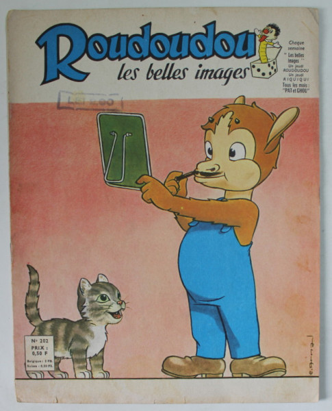 ROUDOUDOU , LES BELLES IMAGES , no. 202  ,  REVISTA DE BENZI DESENATE PENTRU COPII , 1963