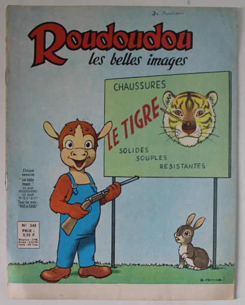 ROUDOUDOU , LES BELLES IMAGES , no. 246  ,  REVISTA DE BENZI DESENATE PENTRU COPII , 1963