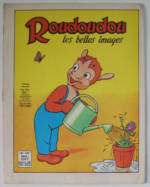 ROUDOUDOU , LES BELLES IMAGES , no. 247 ,  REVISTA DE BENZI DESENATE PENTRU COPII , 1965
