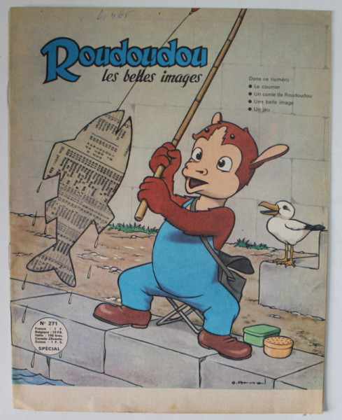 ROUDOUDOU , LES BELLES IMAGES , no. 271  ,  REVISTA DE BENZI DESENATE PENTRU COPII , 1967