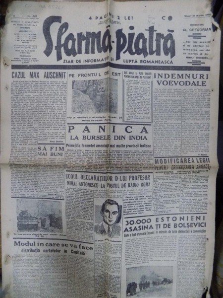 Sfarma-piatra, An IX, Nr. 386, 27 martie 1942