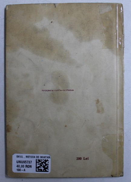SKIUL , METODA DE INVATAMANT de LT. COL. C. MEDELEANU , 1942