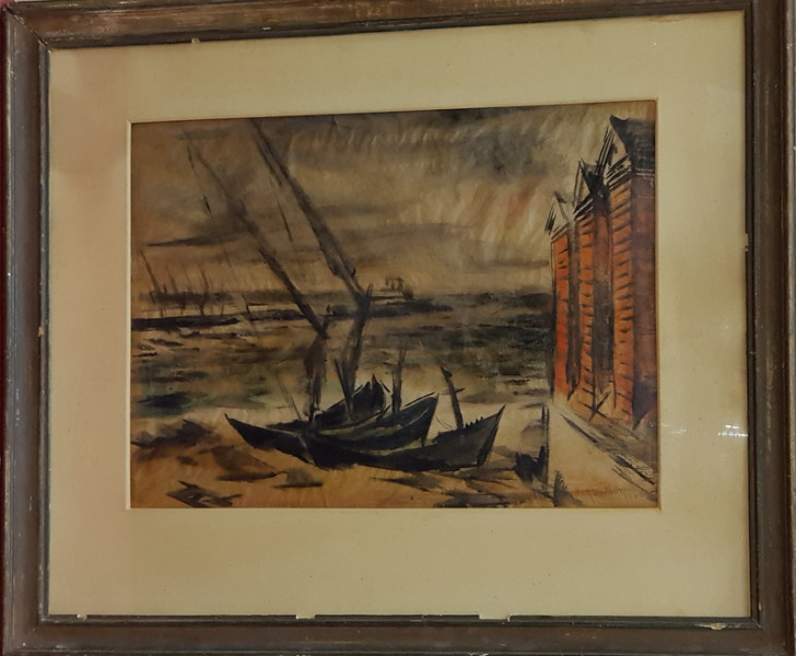 SORIN IONESCU - BARCI IN PORT -  NESEMNAT
