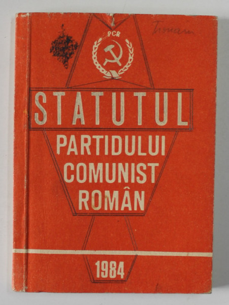 STATUTUL PARTIDULUI COMUNIST ROMAN , 1984, FORMAT DE BUZUNAR