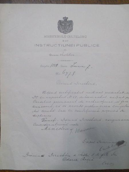 TITU MAIORESCU  SCRISOARE SEMNATA  SI DATATA 1888, IUNIE 7