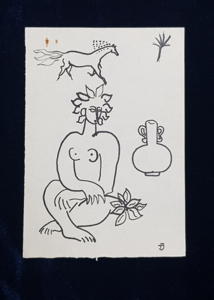 TUDOR JEBELEANU , DESENE ORIGINALE , ANII ' 60