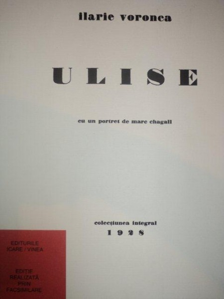 ULISE  de ILARIE VORONCA