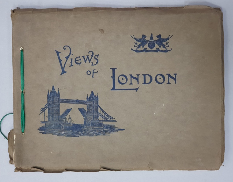VIEWS OF LONDON - PARIS et VERSAILLES ,  COLEGAT DE DOUA ALBUM CU FOTOGRAFII DE EPOCA , HELIOGRAVURI , INCEPUTUL SECOLULUI XX
